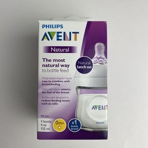 Philips AVENT Natural Baby Bottle 4oz/125ml -Clear-